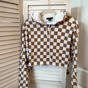 checkered hoodie